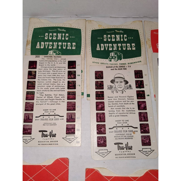 Vintage 1956 Tru-Vue View Master Bake Lite Slides Disney Robin Hood Davy Crocket - Picture 5 of 8